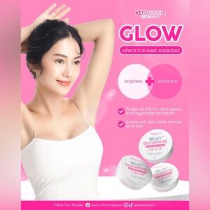 KEISHAWhite GLOW Milky Glutawhite Cream - Pink & White Packaging
